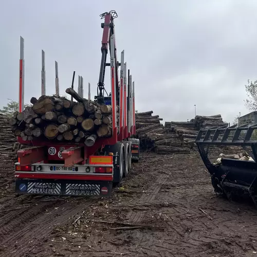 Chargement de bois